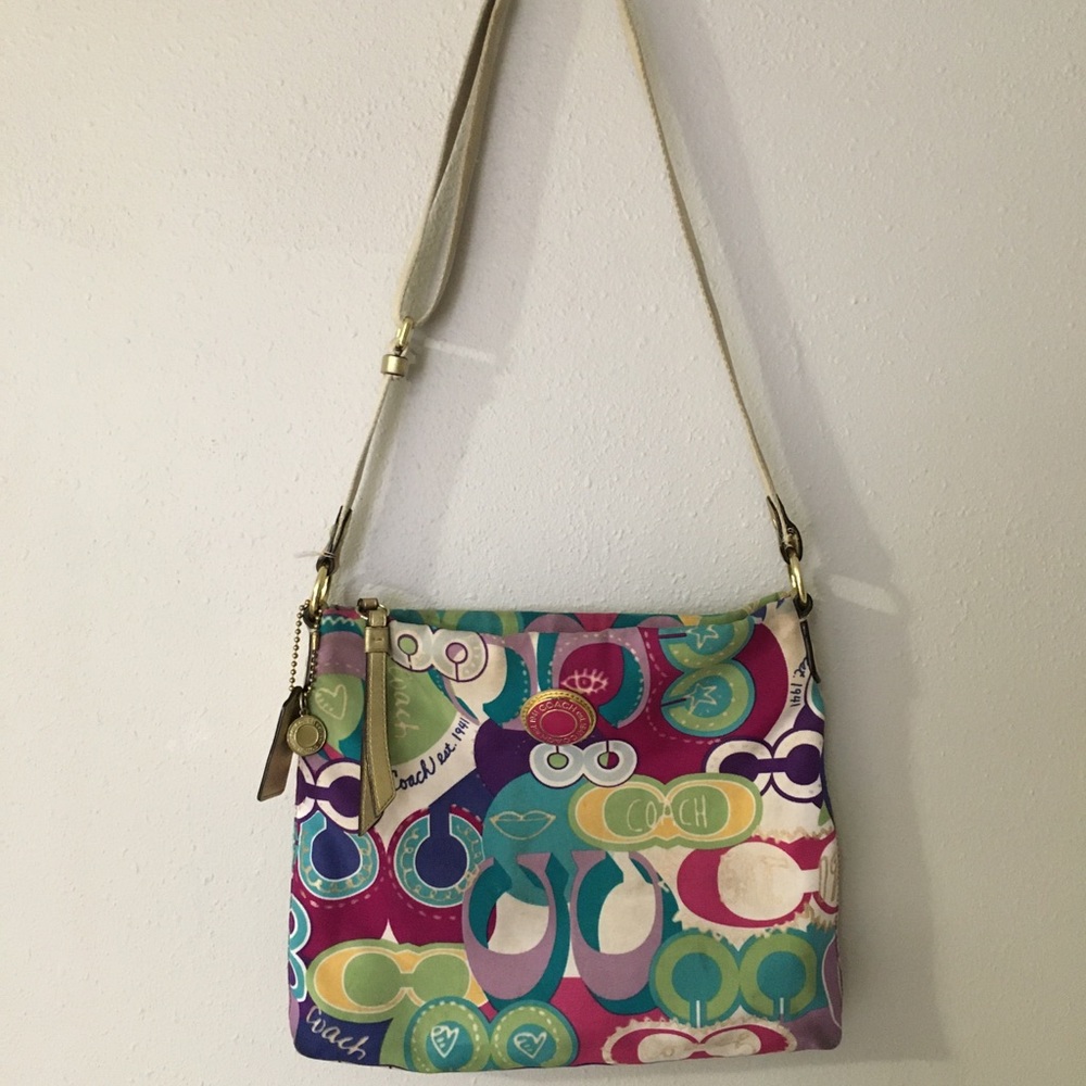 Coach Multi Colored Over the Shoulder Bag